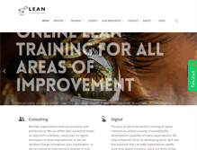 Tablet Screenshot of leanconsulting.com